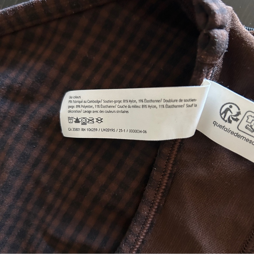 lululemon flow y bra nulu — Glow Grid Lava Cake Multi (size 14) - Picture 6 of 7